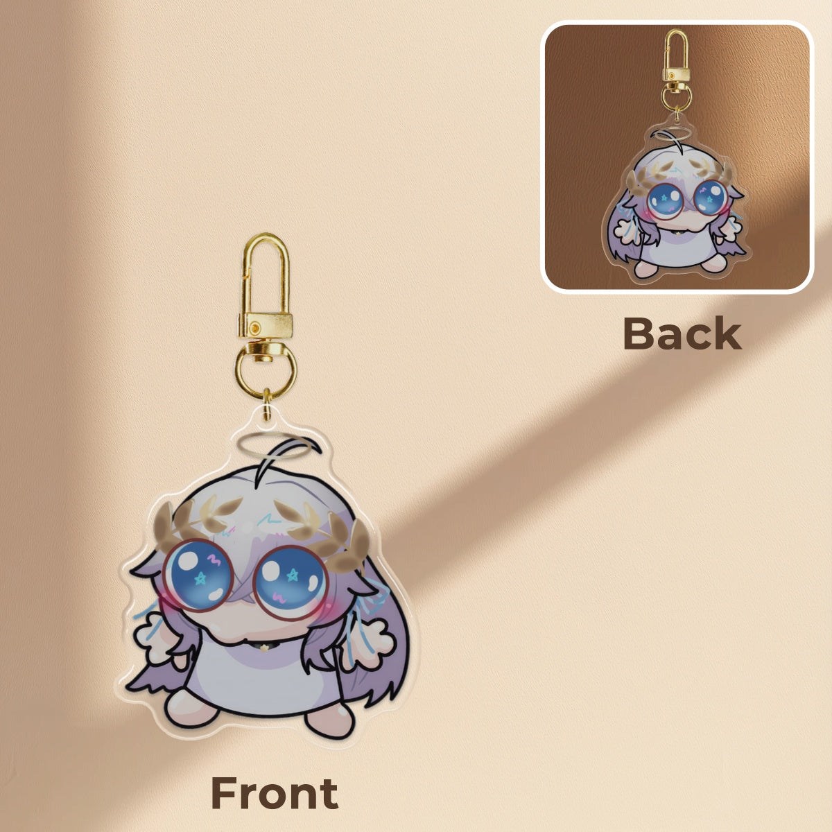 Little Lumina Epoxy Clear Acrylic Keychain