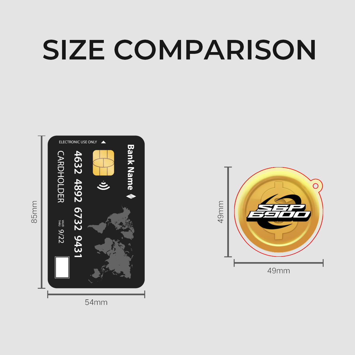 Tiny Coin Acrylic Keychain